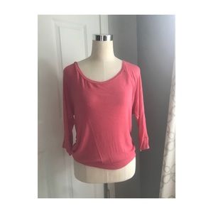 Hot pink top long sleeve